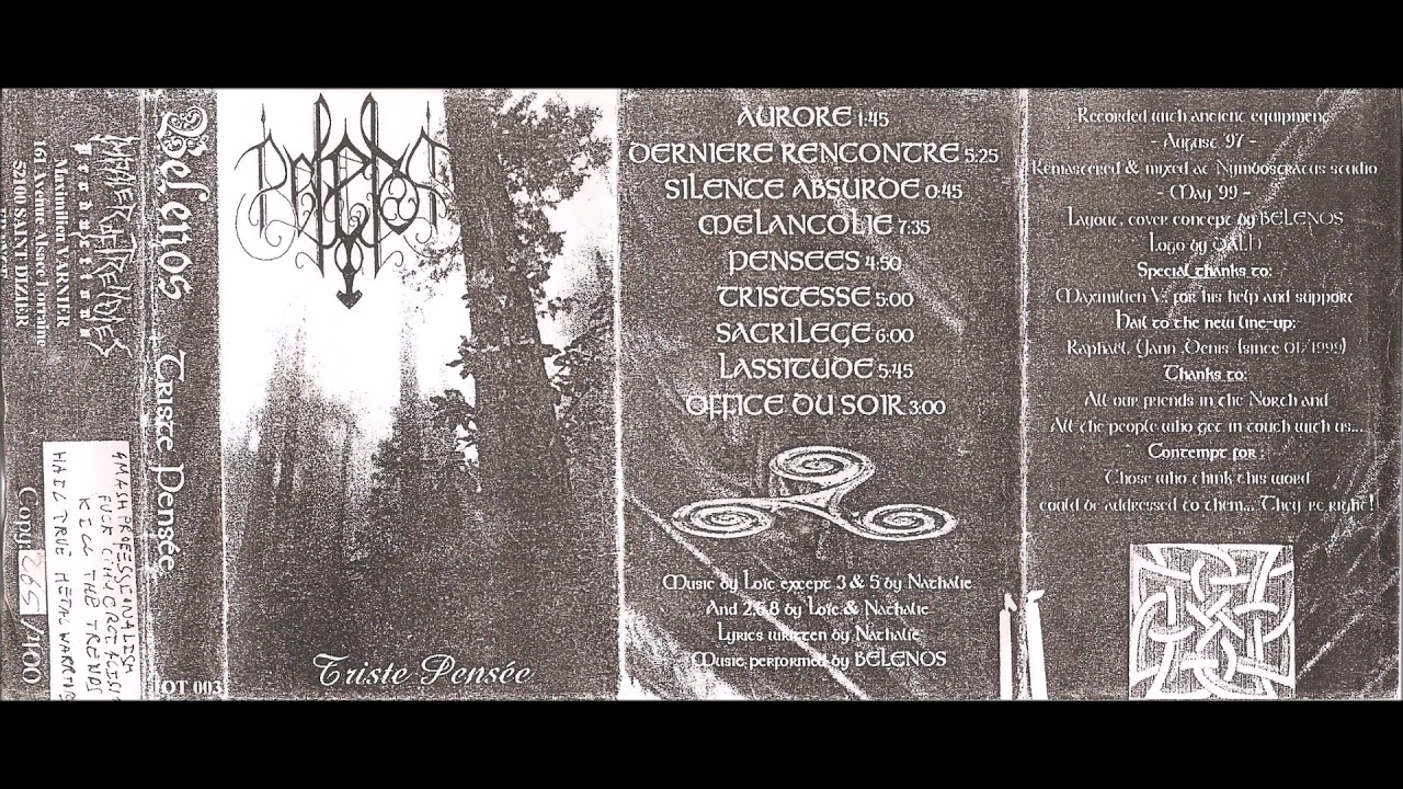 Belenos (France) - Triste Pensee 1999 [FULL DEMO]
