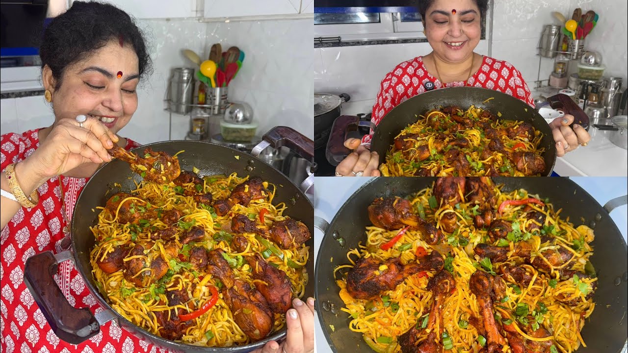 SPICY CHICKEN DRUMSTICKS AND EGG NOODLES RECIPE 🔥🥵 AISA NOODLES MAINE PEHLI BAAR BANAYA