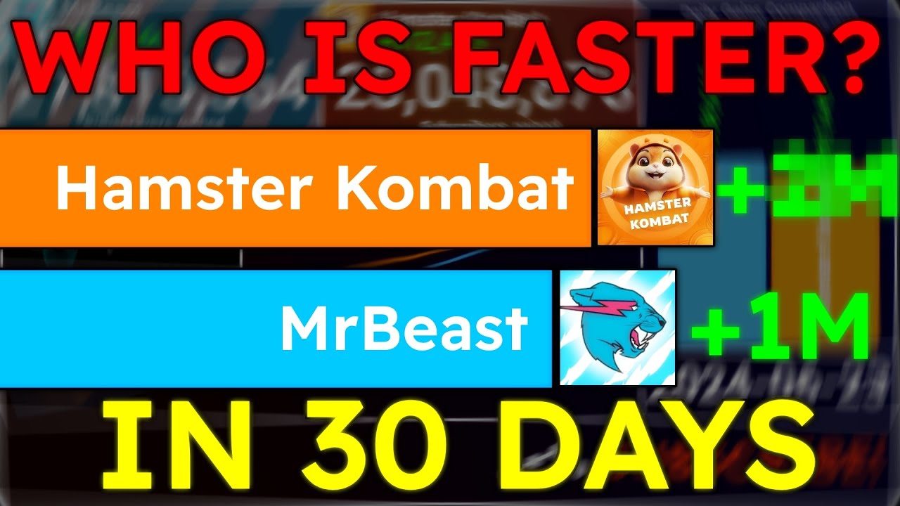 Гонка за самый быстрорастущий канал на YouTube: MrBeast против Hamster Kombat