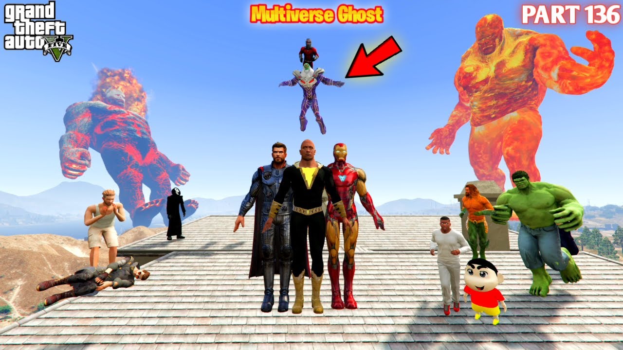 Multiverse Ghost Who Will Save Shinchan Antman in GTA5