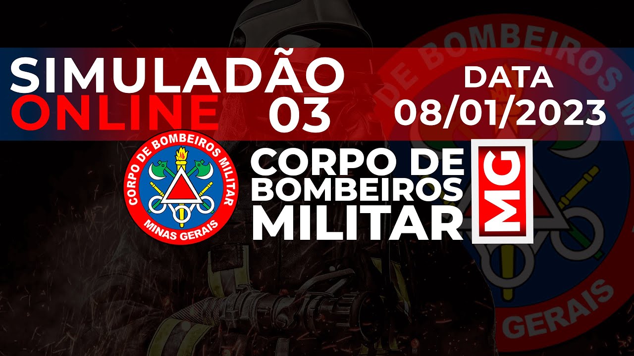 SIMULAD&Atilde;O CBMMG ONLINE 03 |  CONCURSO BOMBEIRO MINAS GERAIS 2022 | QUEST&Otilde;ES IBGP| INFORMA&Ccedil;&Otilde;ES GERAIS
