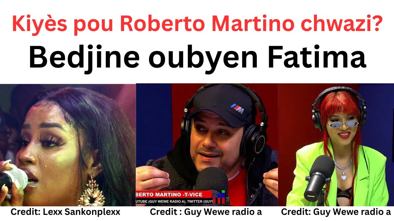 Bedjine oubyen Fatima, kiyès Roberto Martino ap mete sou albòm T-vice la?