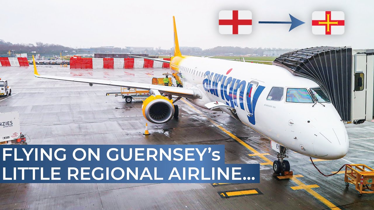 TRIPREPORT | Aurigny (ECONOMY) | London Gatwick - Guernsey | Embraer 195