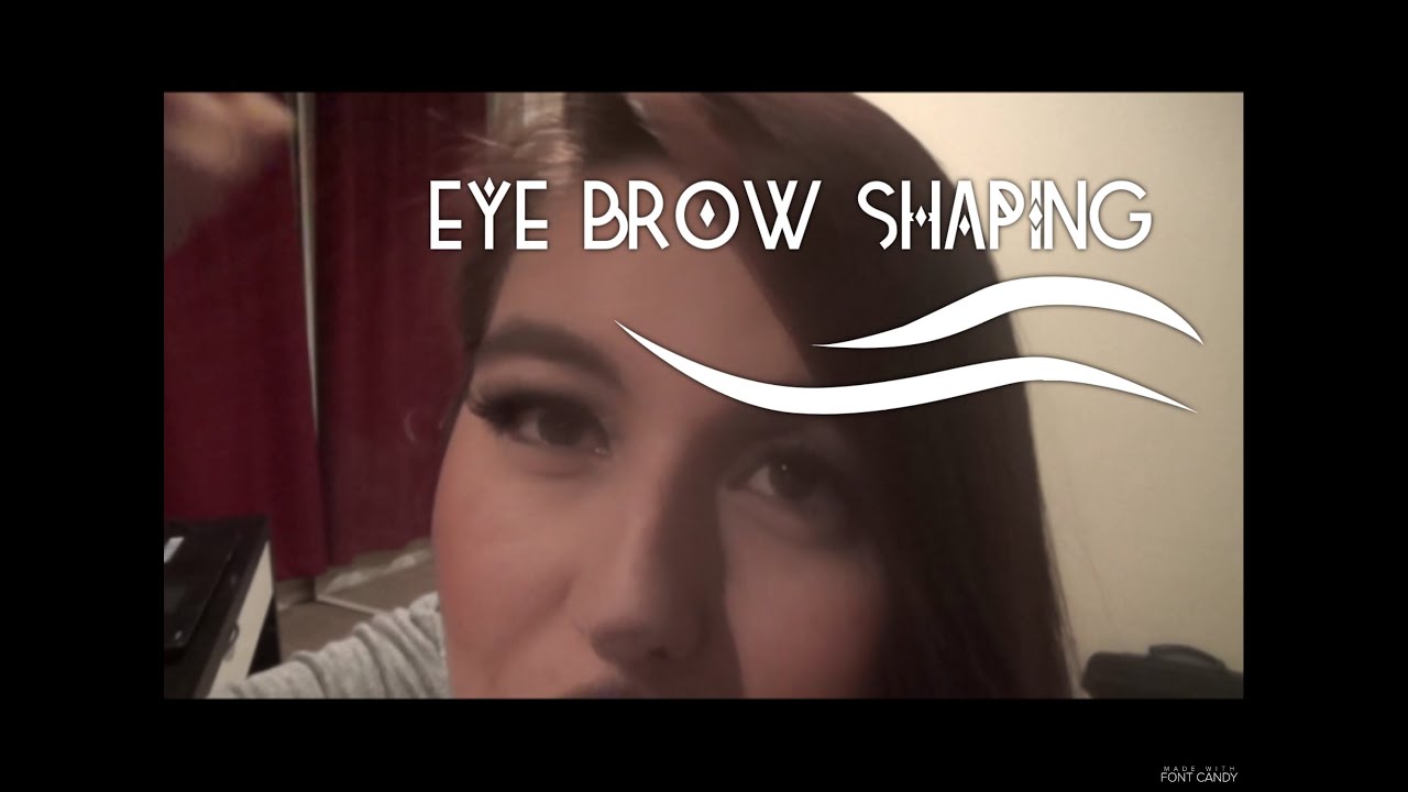 ASMR Eyebrow Shaping