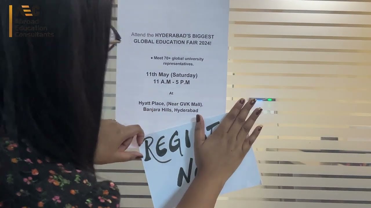 Register for Global Education Fair on May 11th at Hyatt Place, Hyderabad | AEC Overseas