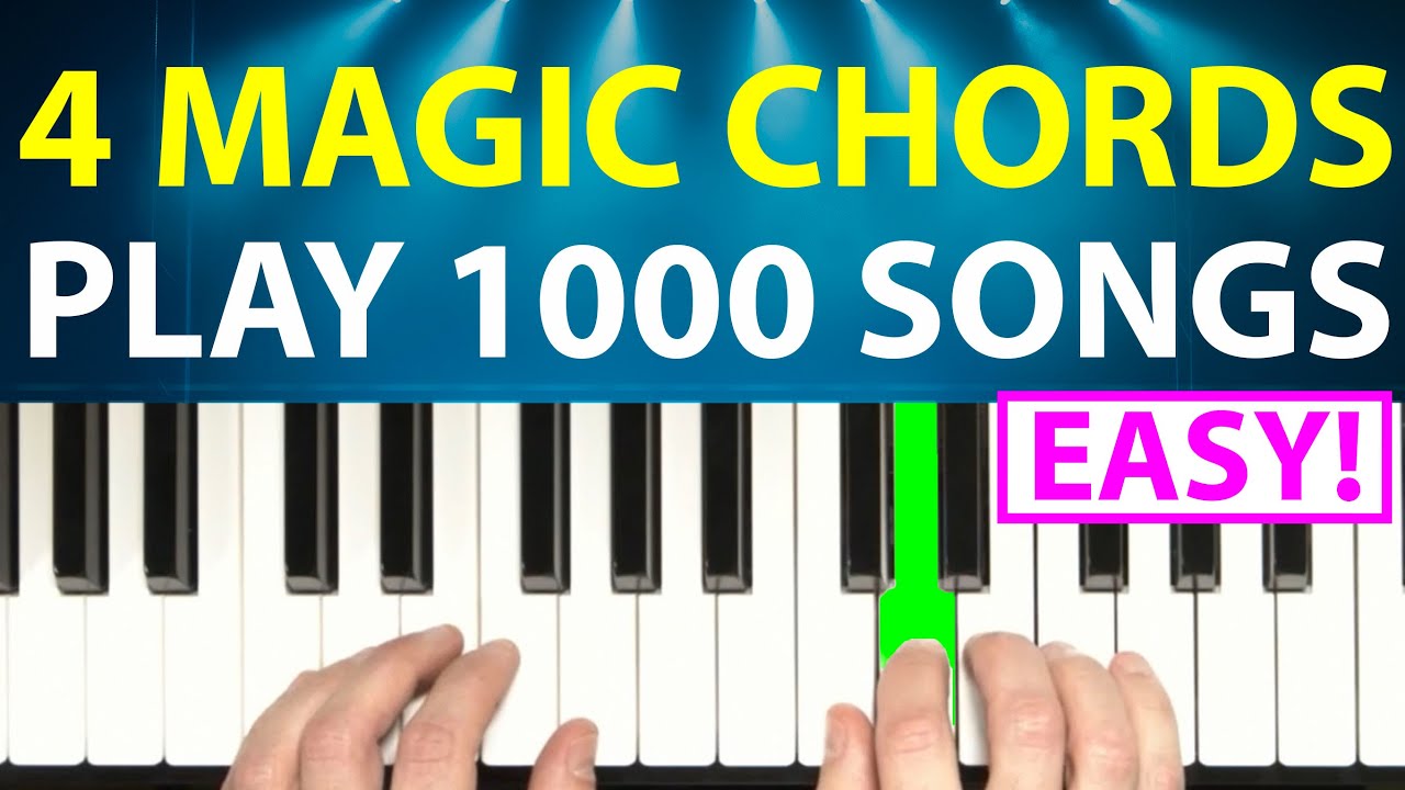 4 волшебных аккорда = более 1000 песен! (Самый простой трюк с фортепиано!)