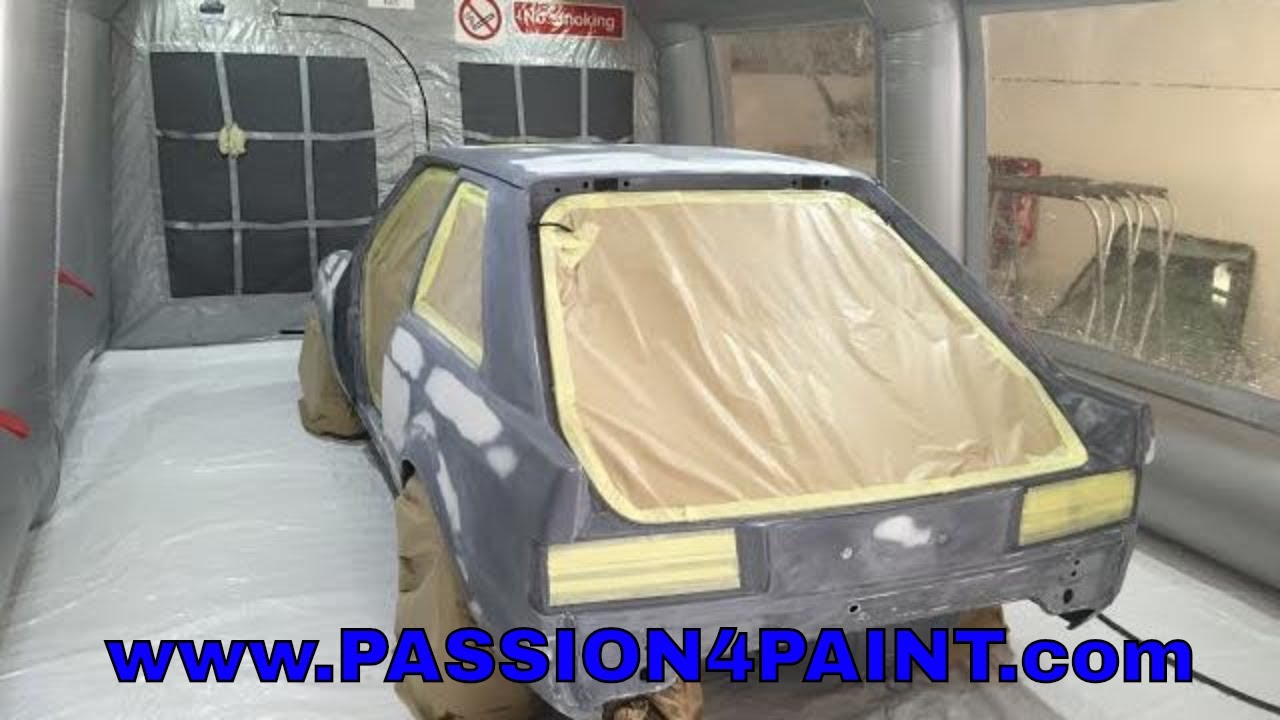 PART 1 Ford Escort RS Turbo Repaint Primer Application Including, Quartz VOC High Build Primer