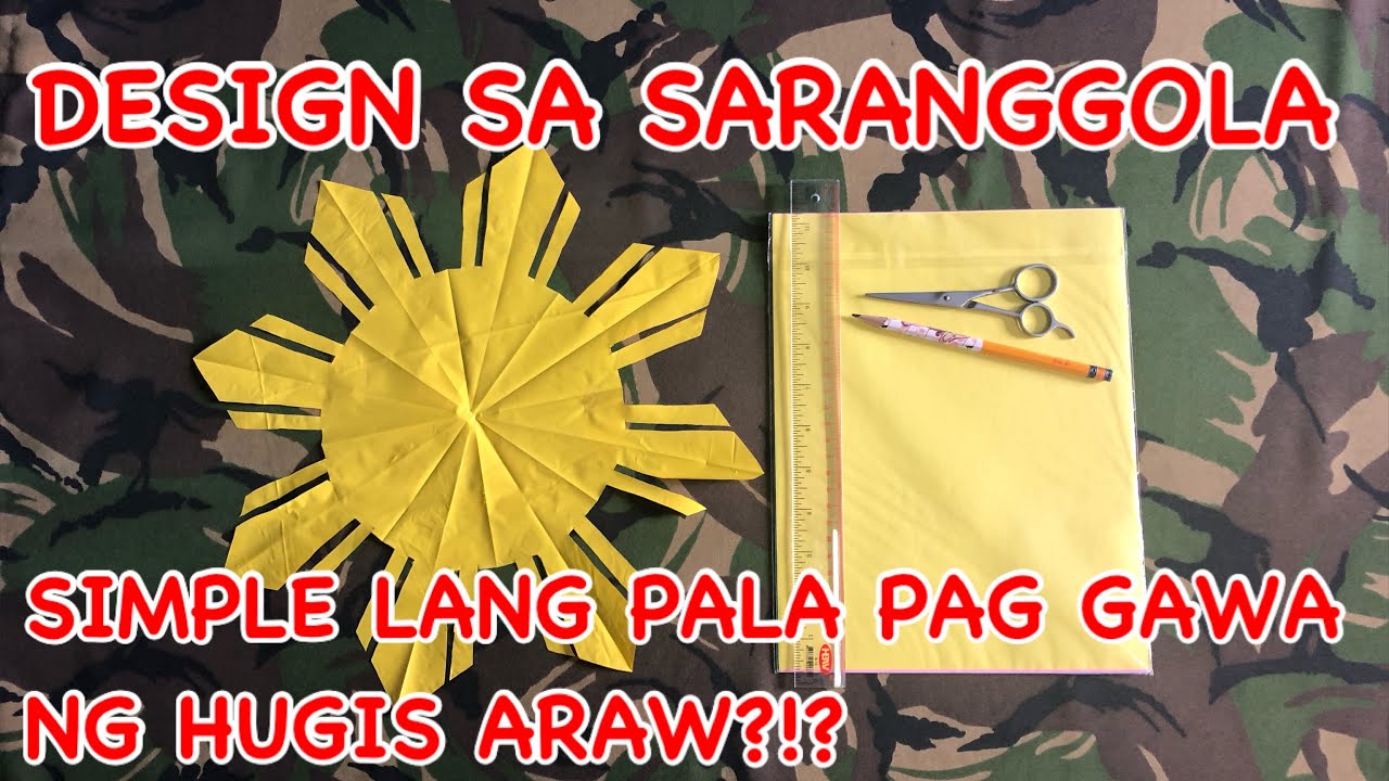 DESIGN SA SARANGGOLA/MADALI LANG PALA|HOW TO MAKE A SUN PAPER or PLASTIC|SARANGGOLA/KITE