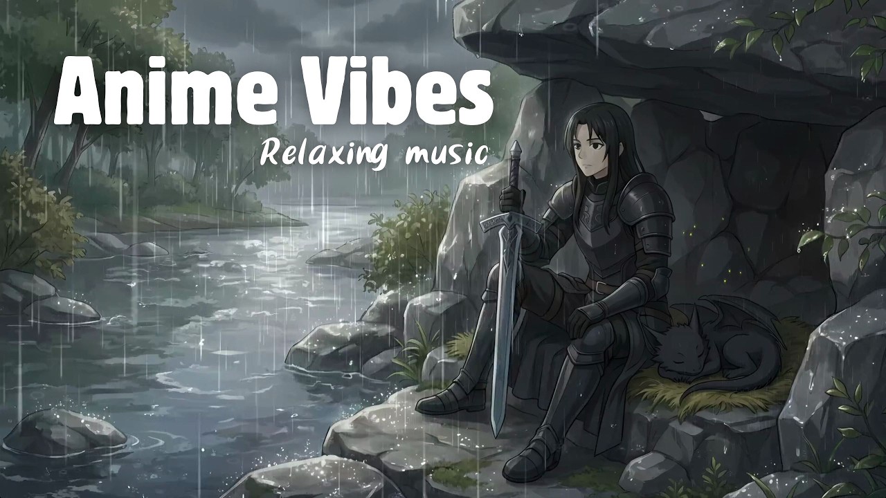 Rainy Day in a Fantasy RPG Anime Vibes Ambient Music for Relaxing/Studying 🌦️
