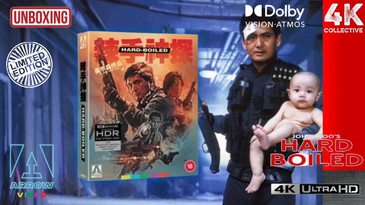 Hard Boiled Arrow Video Limited Edition 4K UltraHD Blu-Ray Unboxing