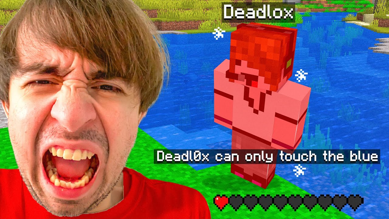 Minecraft, But You Can ONLY Touch The Color Blue..