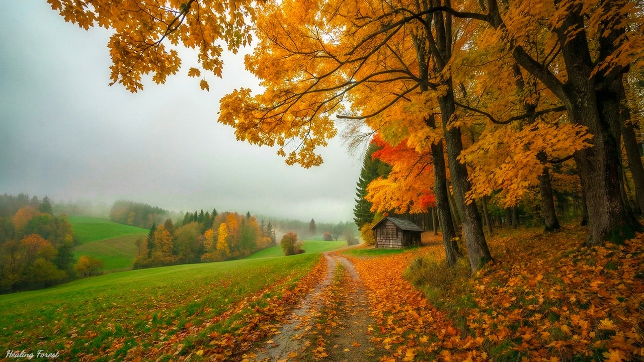 Autumn Serenity | Gentle Forest Sounds & Calming Music to Heal Your Heart & Mind