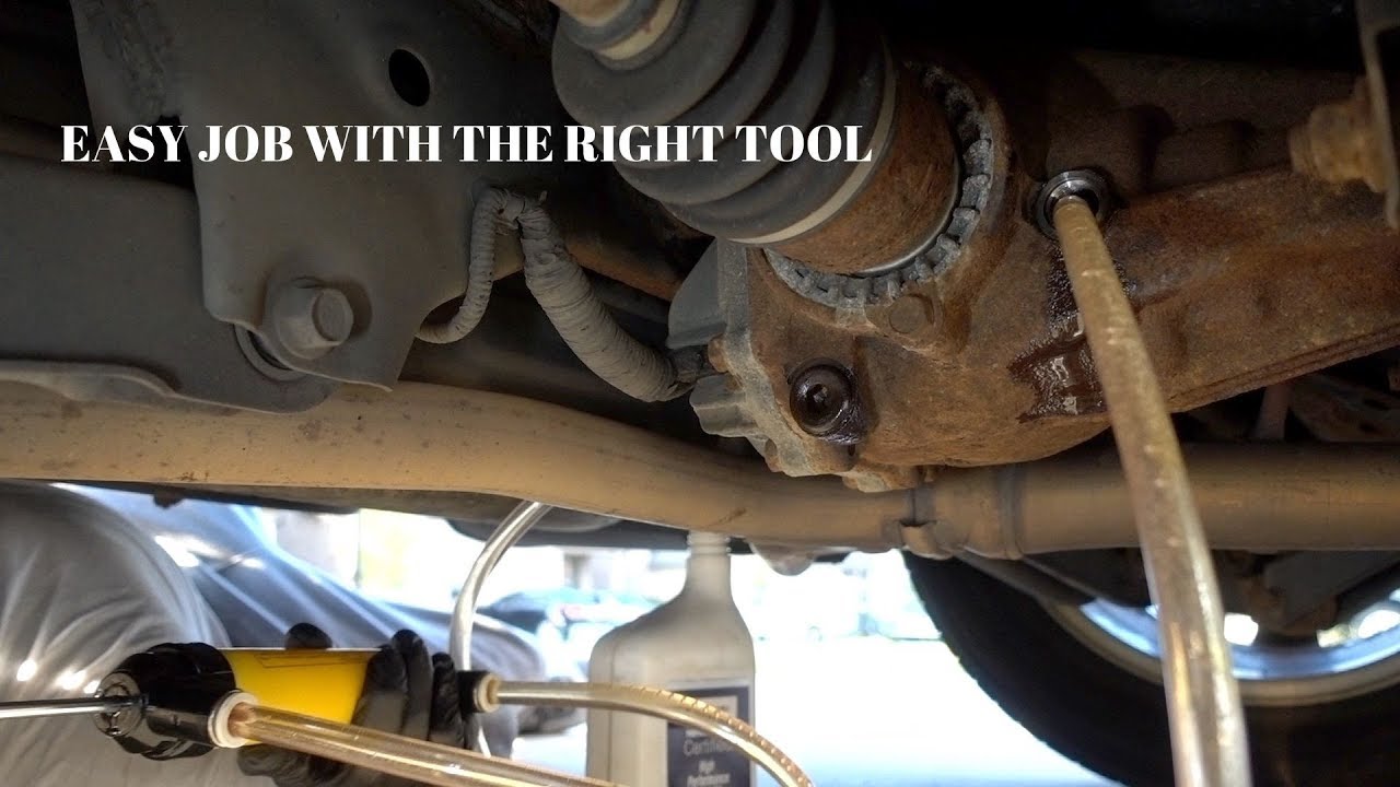 #DifferentialOil #SubaruTribeca How To Replace Rear Differential Fluid with a Transfer Hand Pump