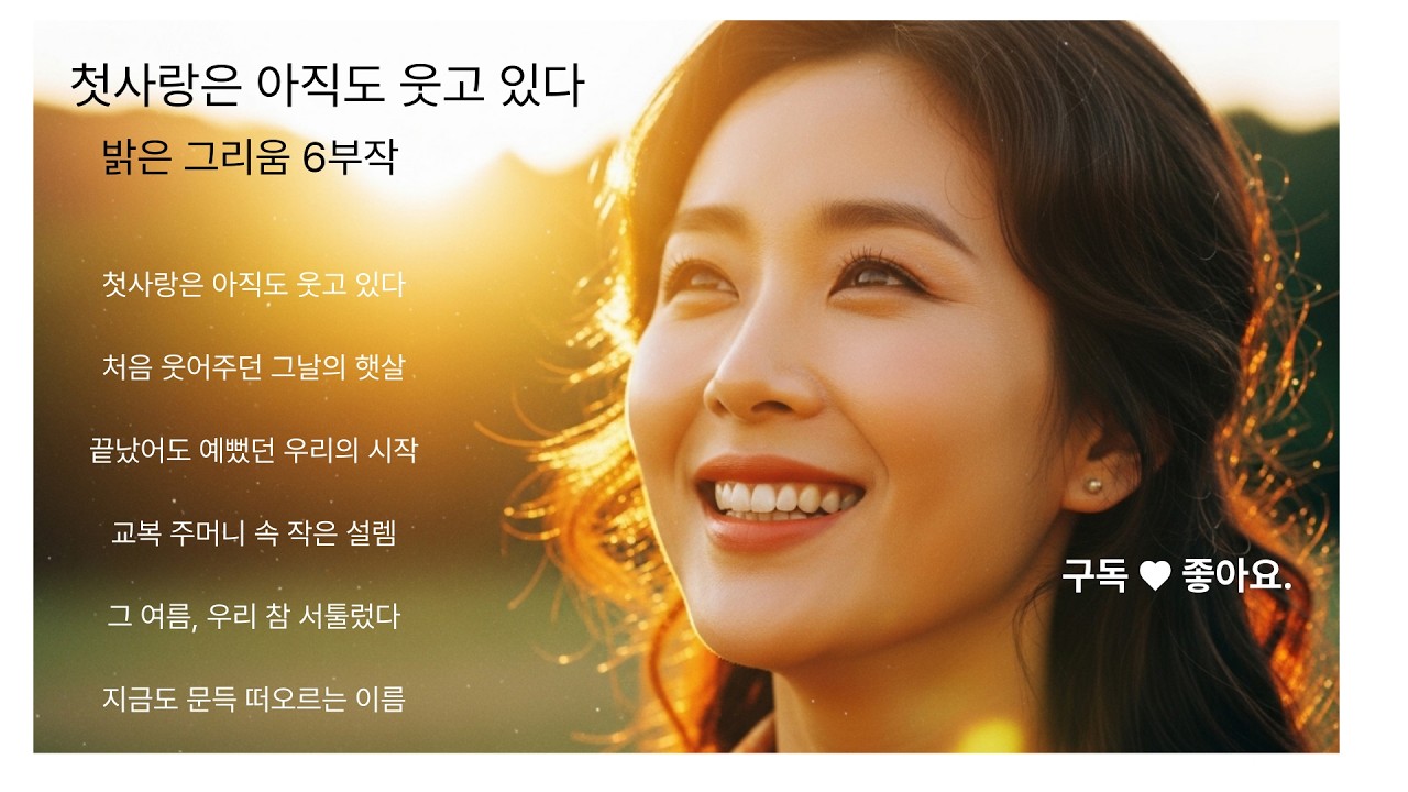 첫사랑은 아직도 웃고 있다/첫사랑 회상 6부작 🌸 | 밝은 그리움 감성 발라드 모음