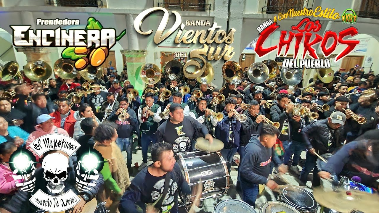 MAJESTUOSO BARRIO DE ARRIBA! Banda Encinera, Vientos del sur y Chikos del pueblo!🎺 SOLEDAD ETLA 2024