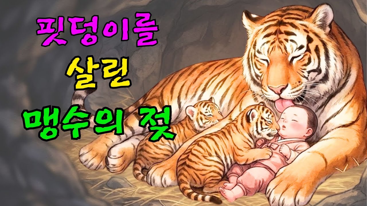 굶주린 호랑이가 7일간 제 살 깎아 살려낸 인간 아기, 죽음도 갈라놓지 못한 기적의 모성애와 전설