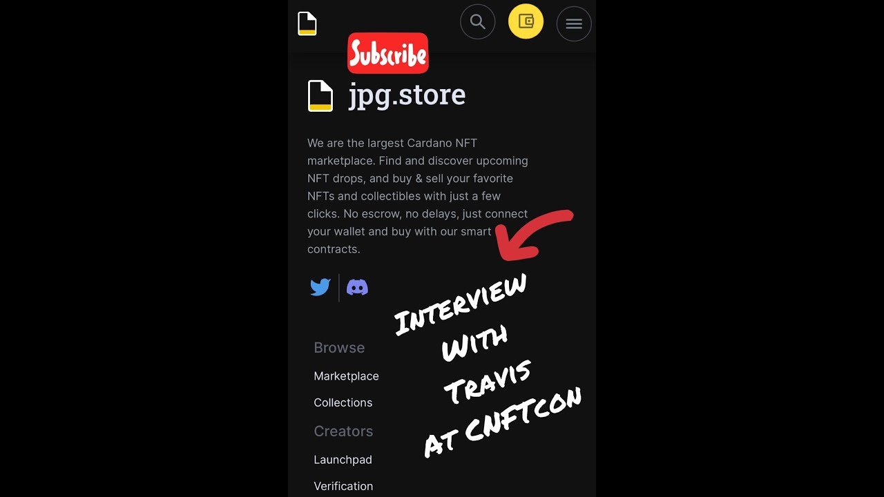 C4S - Cardano4Seniors interview with Travis from JPEG.Store at Cnftcon 2022 in LasVegas.