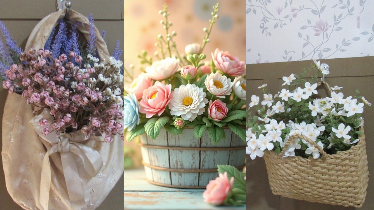 Compramos Flores que combinam com Decoração Farmhouse e as Flores naturais receberam o dia de beleza