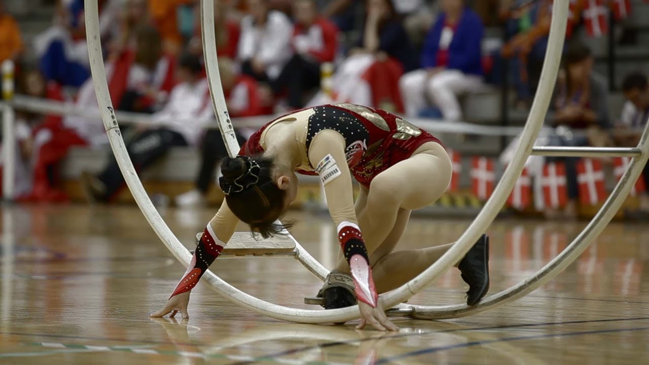 WC 2013 in Wheel Gymnastics  Senior Woman straight line Aya Horiguchi 3rd place