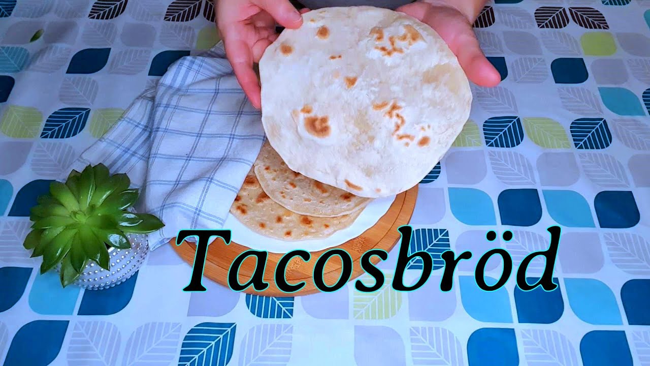 3 ingredienser! MJÖL, SALT och VATTEN? Tacos, INGEN UGN! Just 3 ingredients! #tacos