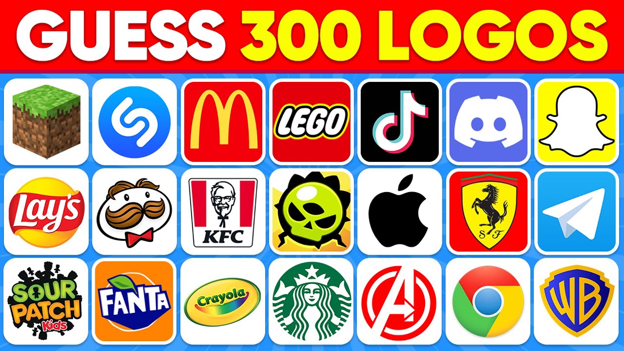 Guess the Logo in 1 Seconds 🥇🍏 300 Famous Logos | Ultimate Logo Quiz | Quiz Alien