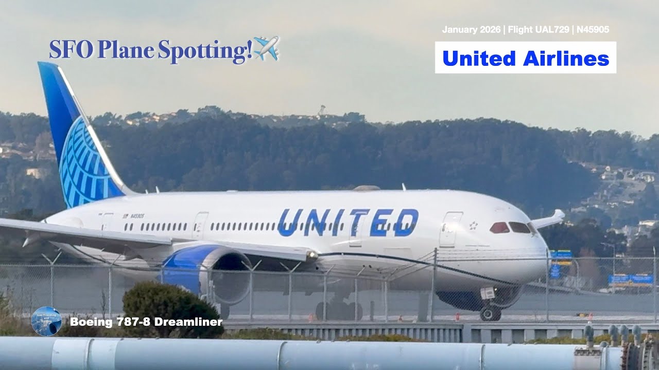 [4K] 🇺🇸 United Airlines B787 8 Dreamliner Takeoff | SFO ✈️ ORD | N45905 | Jan 2026 #planespotting