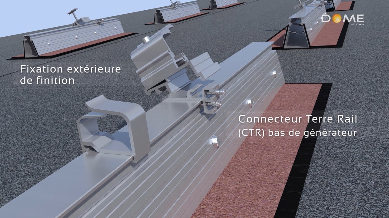 Roof-Solar Bitume 600, fixation photovoltaïque pour toit plat bitumineux sous Avis Technique