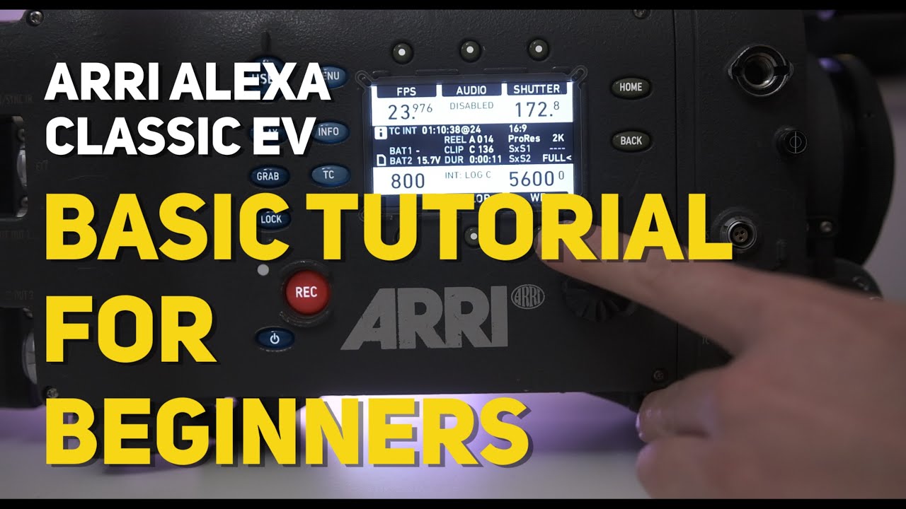 11 ARRI ALEXA Classic Tutorials for Beginners - Basic Setting and Introduction How To Use Menus -