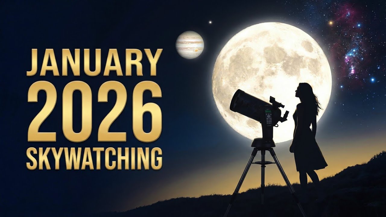 January 2026 Night Sky Guide - Meteors, Planets, & Deep Sky Objects, Comet #space #astronomy #sky