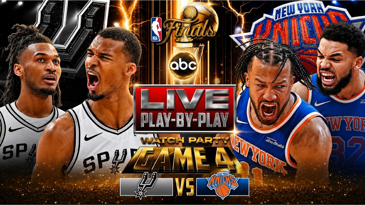 Knicks vs Spurs LIVE Watch Party | NBA Finals Game 4🏆