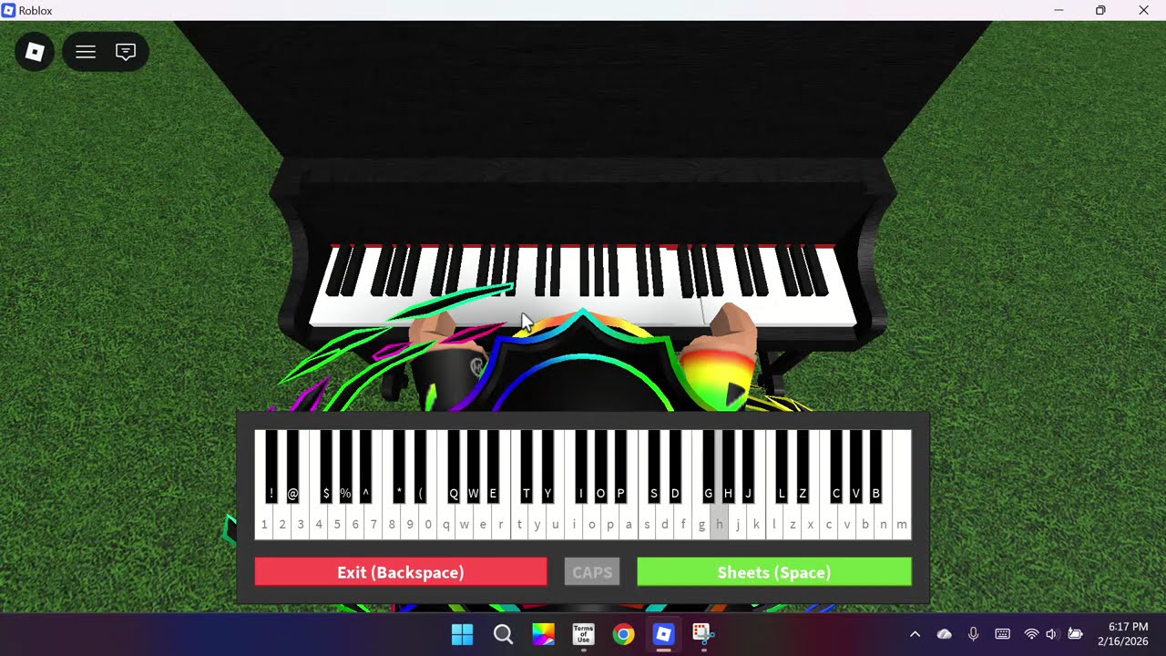 roblox piano playing