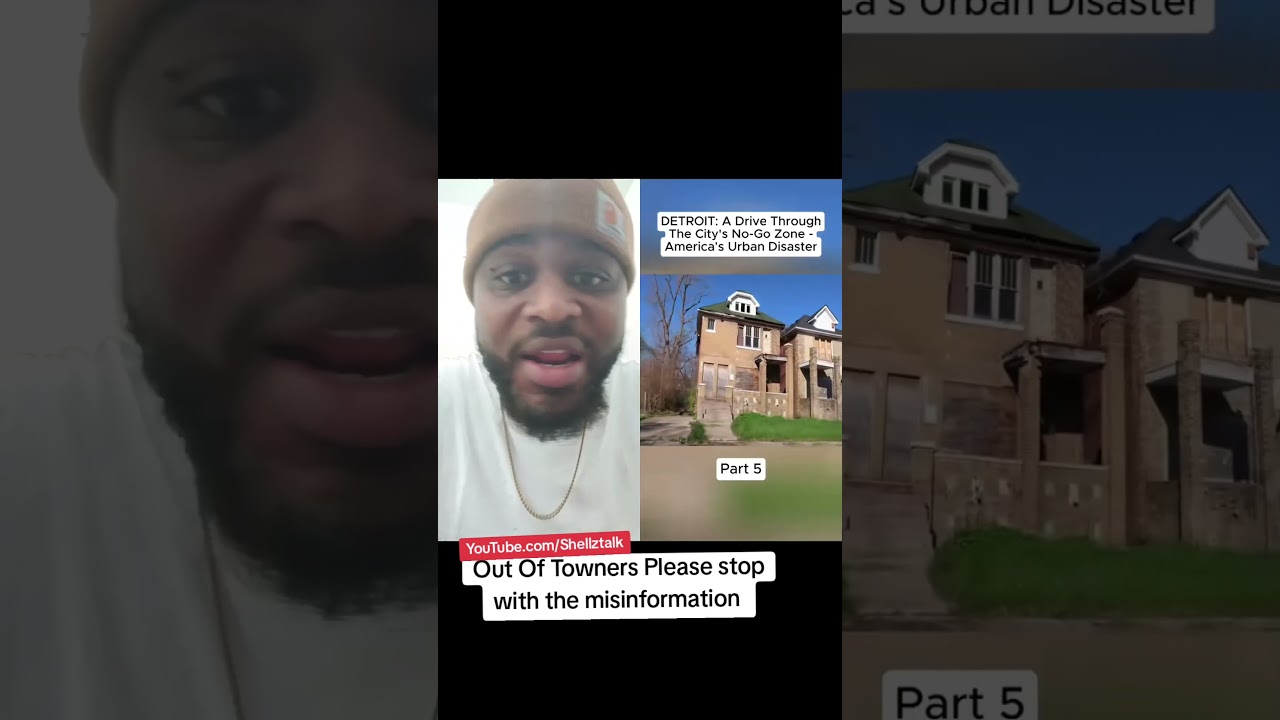 A Drive through Detroit's No Go Zone Reaction #shortvideos #detroit #fyp #mi  #reaction