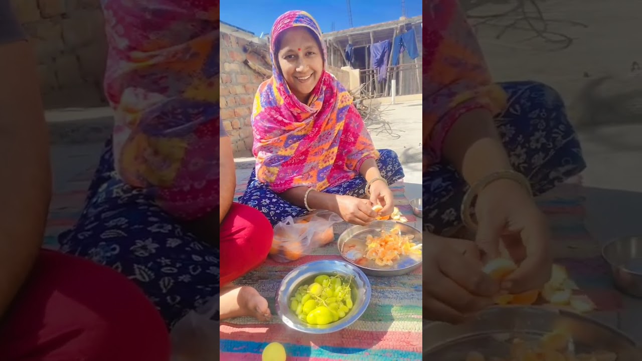 हम दोनों पति-पत्नी ने मिलकर बनाई पहाड़ी खटाई |पतिदेव वीडियो में आने से शरमाते हैं🫣आज उनसे रूबरू हों