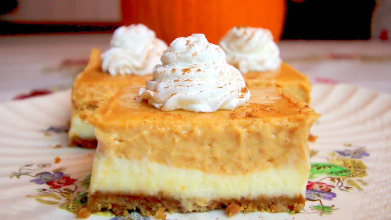 THE BEST Pumpkin Cheesecake Bars🎃😃 Perfect Thanksgiving/Fall Dessert!!