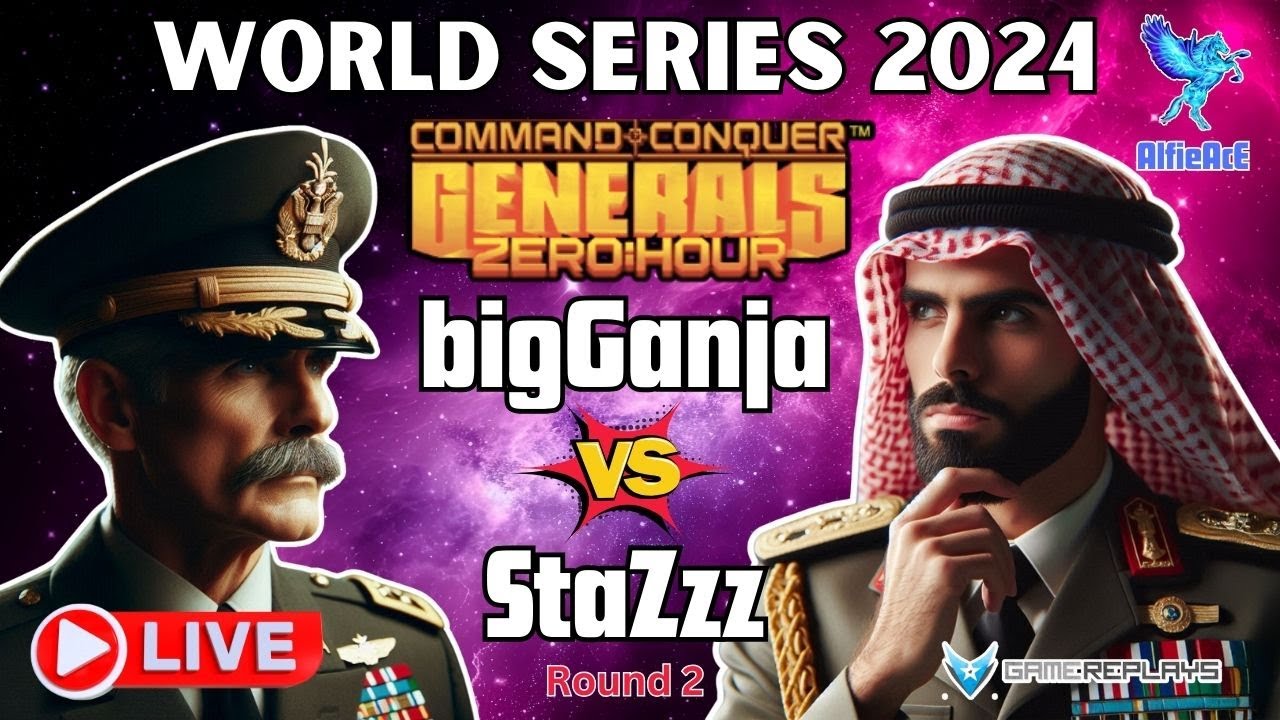 🔴 Live Command & Conquer, Zero Hour 2024 World Series Replay Cast bigGanja vs StaZzz Rd 2  16.00gmt