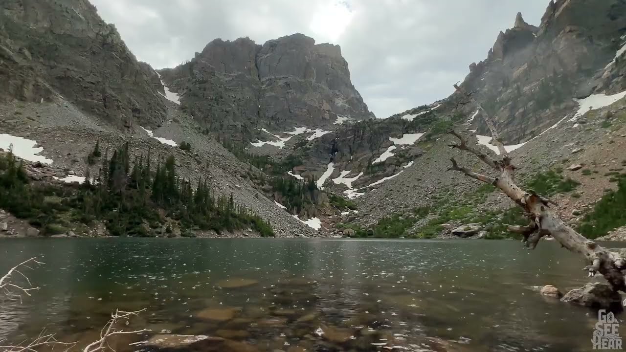 Gentle Rain over Emerald Lake ASMR No Talking 43 min