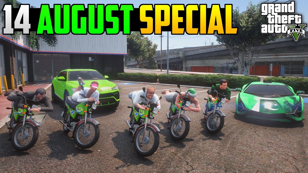 YOUM-E-AZADI WITH ALL CHARACTER | 14 AUGUST 2021 | GTA 5 PAKISTAN