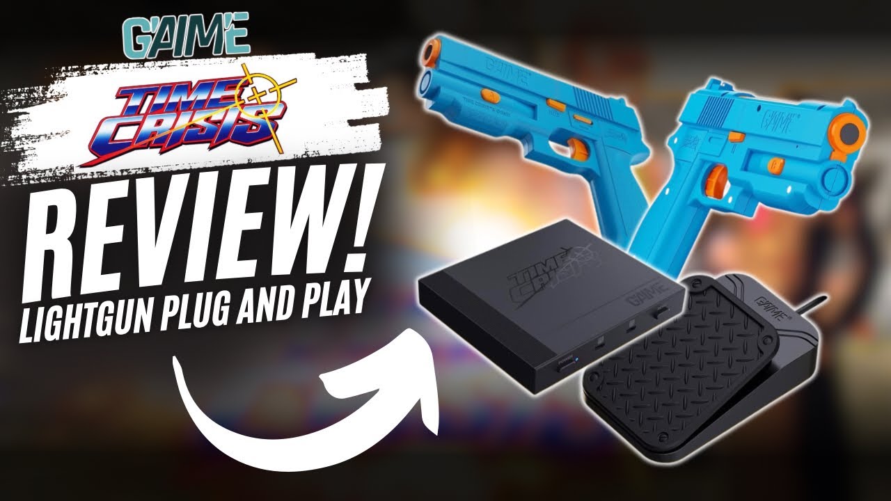 G’AIM’E Time Crisis Lightgun Plug And Play Box, Unboxing And Review!