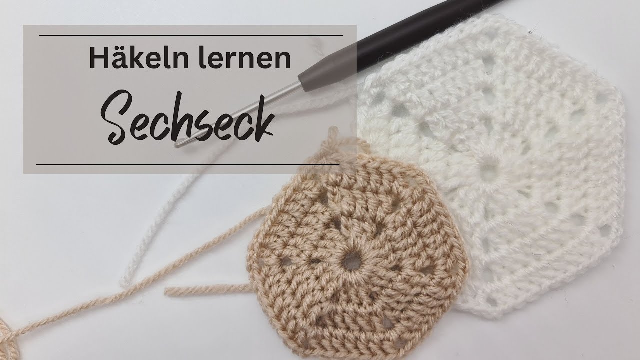 (DE) Wie man eine Sechseck häkelt