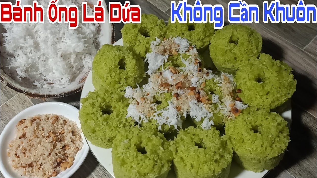 Cách Làm Bánh Ống Lá Dứa Dai Ngon Mềm Xốp Rất Dễ Làm 🤗☺️