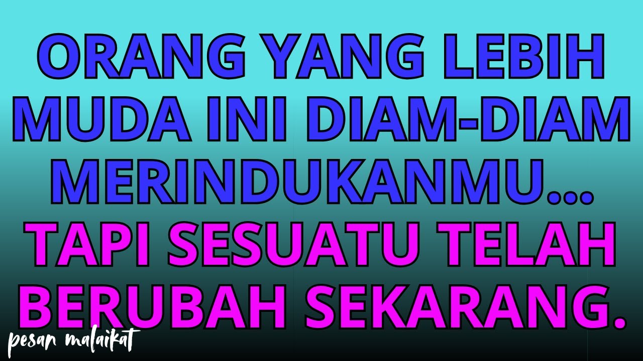💌Orang yang lebih muda ini diam-diam merindukanmu… tapi sesuatu telah berubah sekarang.