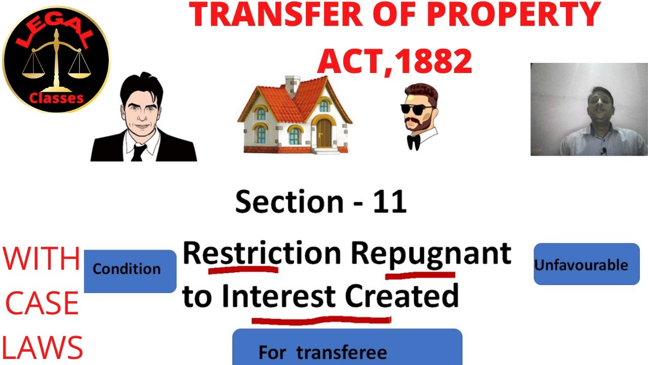 Section 11- Transfer of property Act II Section 11- Restriction repugnant to interest created #sec11