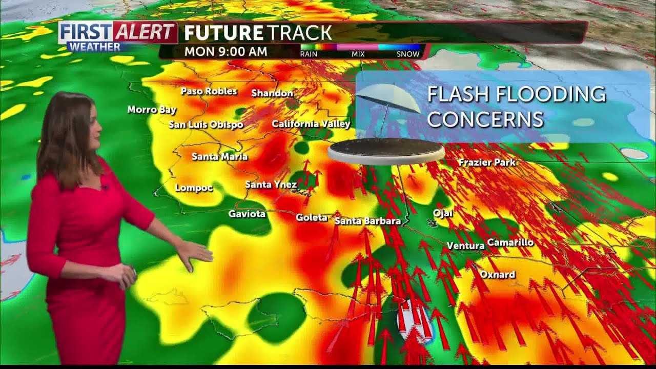 Significant storm arrives Monday, tracking a rainy week