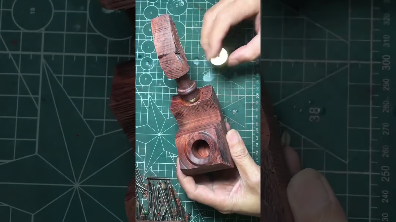 How to make a tobacco pipe #shorts #tobaccopipes #manufacturing