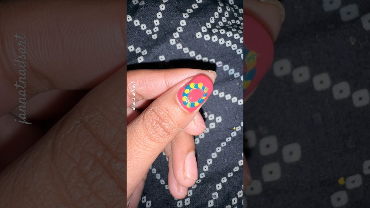 🩷Pink Flower Nail Art Design 💅🏻🧷|| 