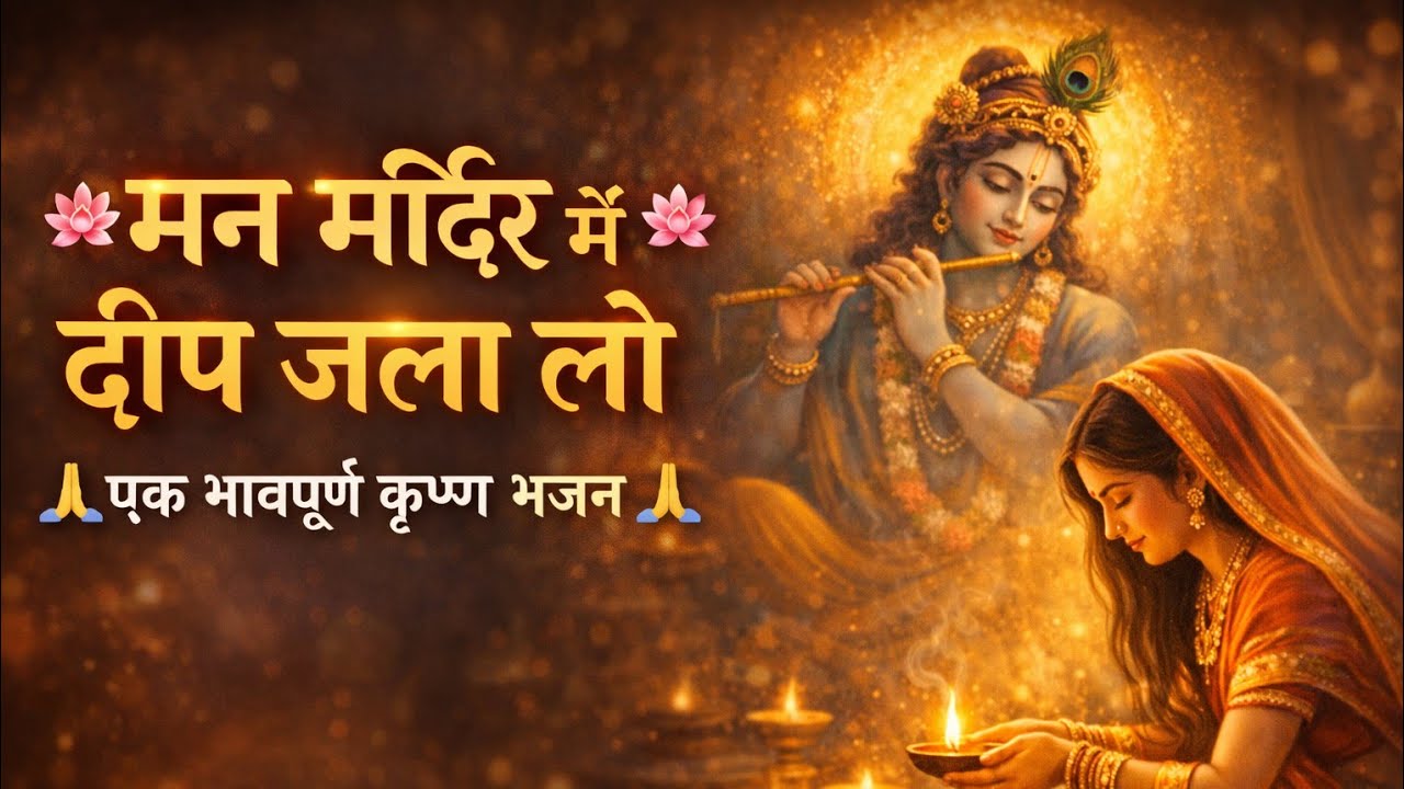 मन मंदिर में दीप जला लो | Beautiful Krishna Bhajan | Soulful Devotional Song | Bhajan 2026