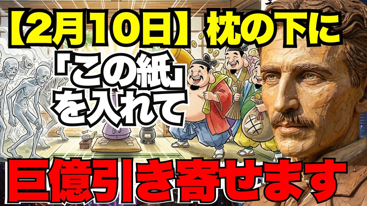 【2月10日・ふとんの日】枕の下に「これ」を入れて寝てください。寝ている間に脳波を書き換え、貧乏神を追い出すテスラ式睡眠術。