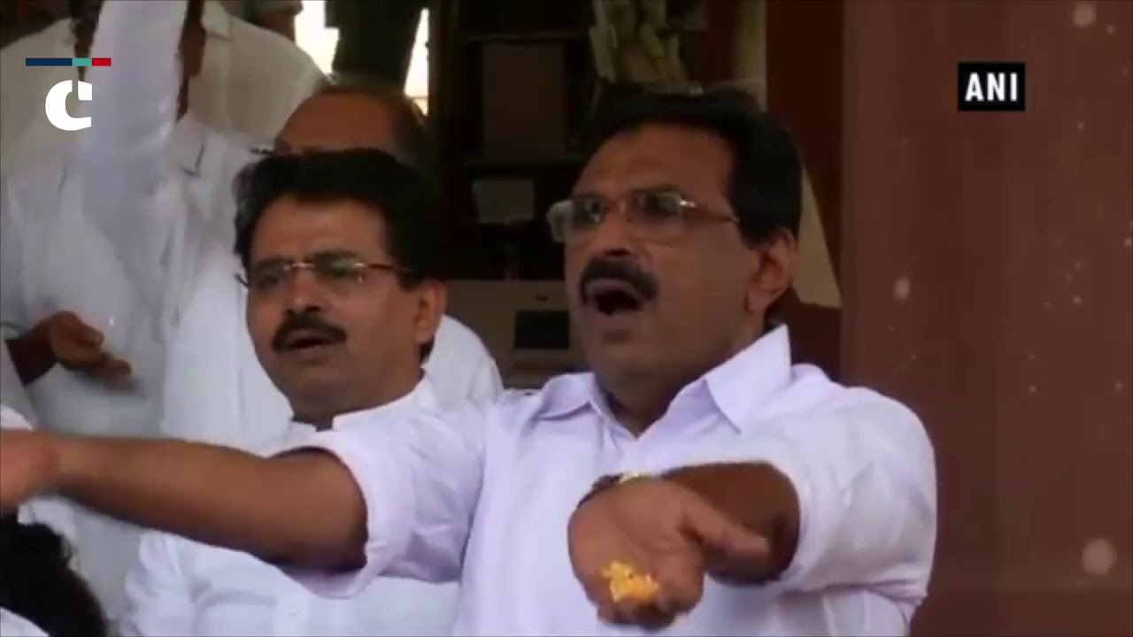 Congress MPs protest at Parliament over MSP