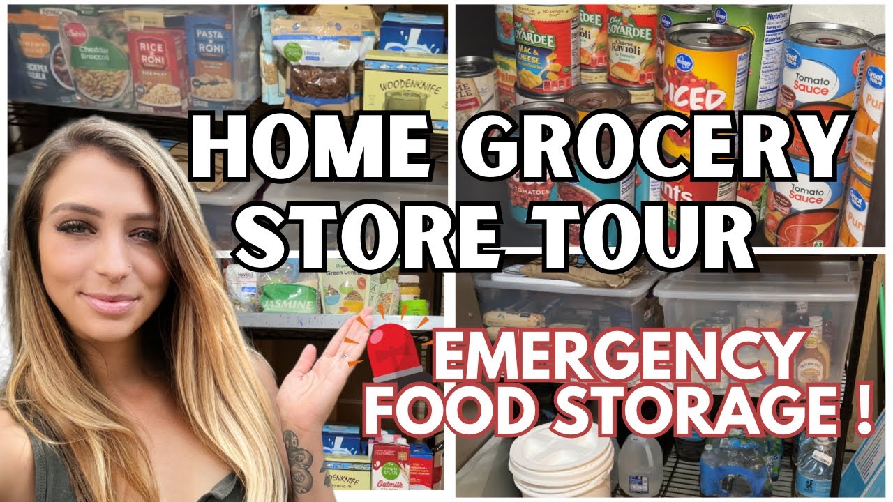 PREPPER PANTRY TOUR || EMERGENCY FOOD STOCKPILE