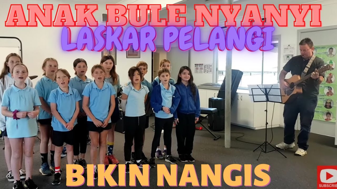 Bikin Nangis | Anak Bule Nyanyi Laskar Pelangi #bule #laskarpelangi #viral